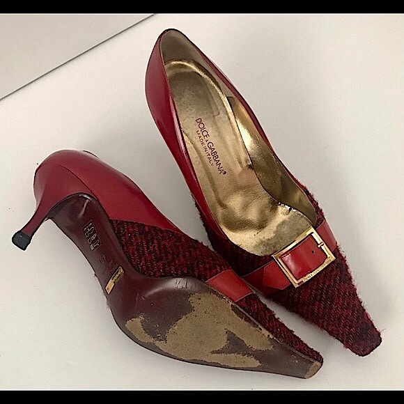 Dolce & Gabbana Boucle and Leather Pumps - Picture 6 of 7